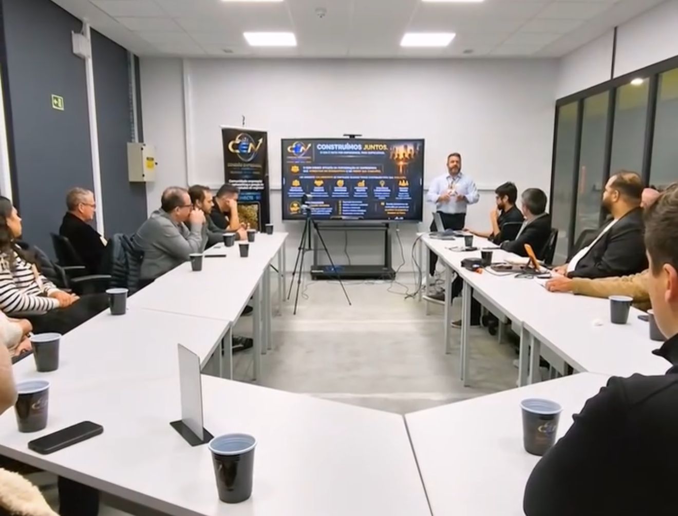 Empresários reunidos